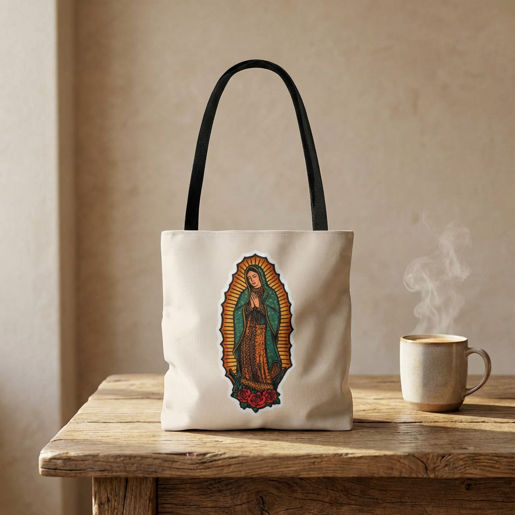 Virgen de Guadalupe Tote Bag | Mexican American Tote